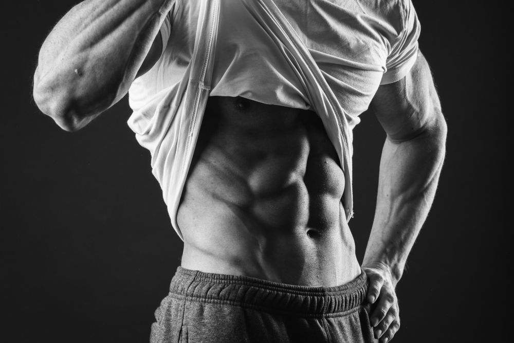 six pack abs, muscle man