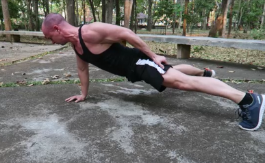 one arm push-up