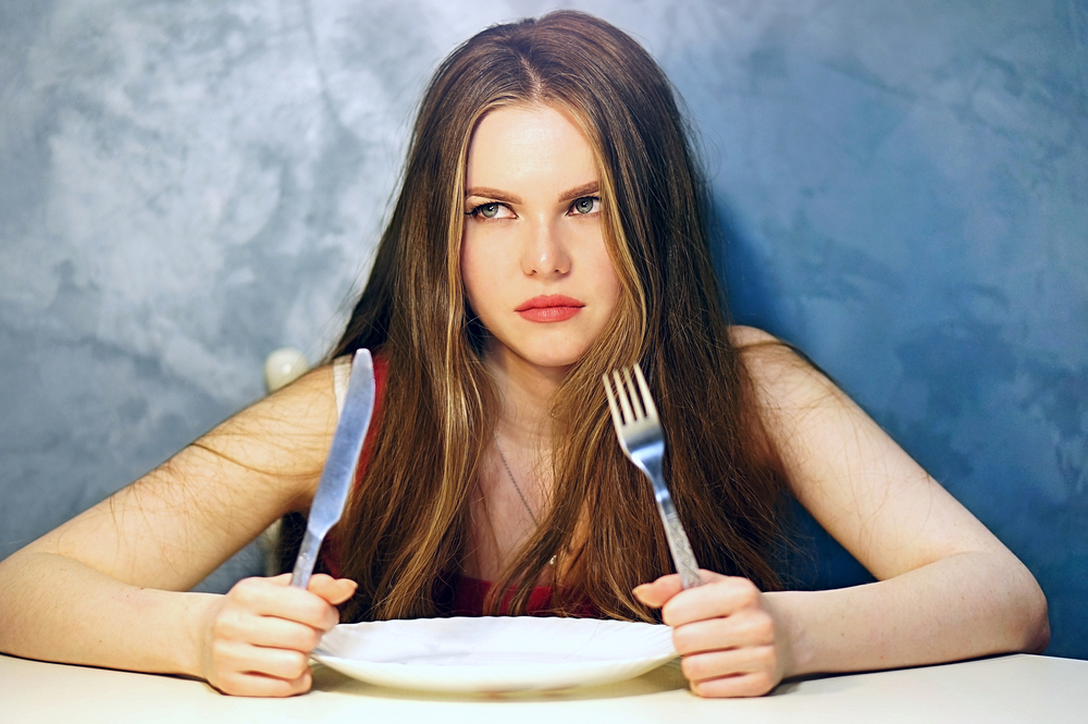 hunger diet woman